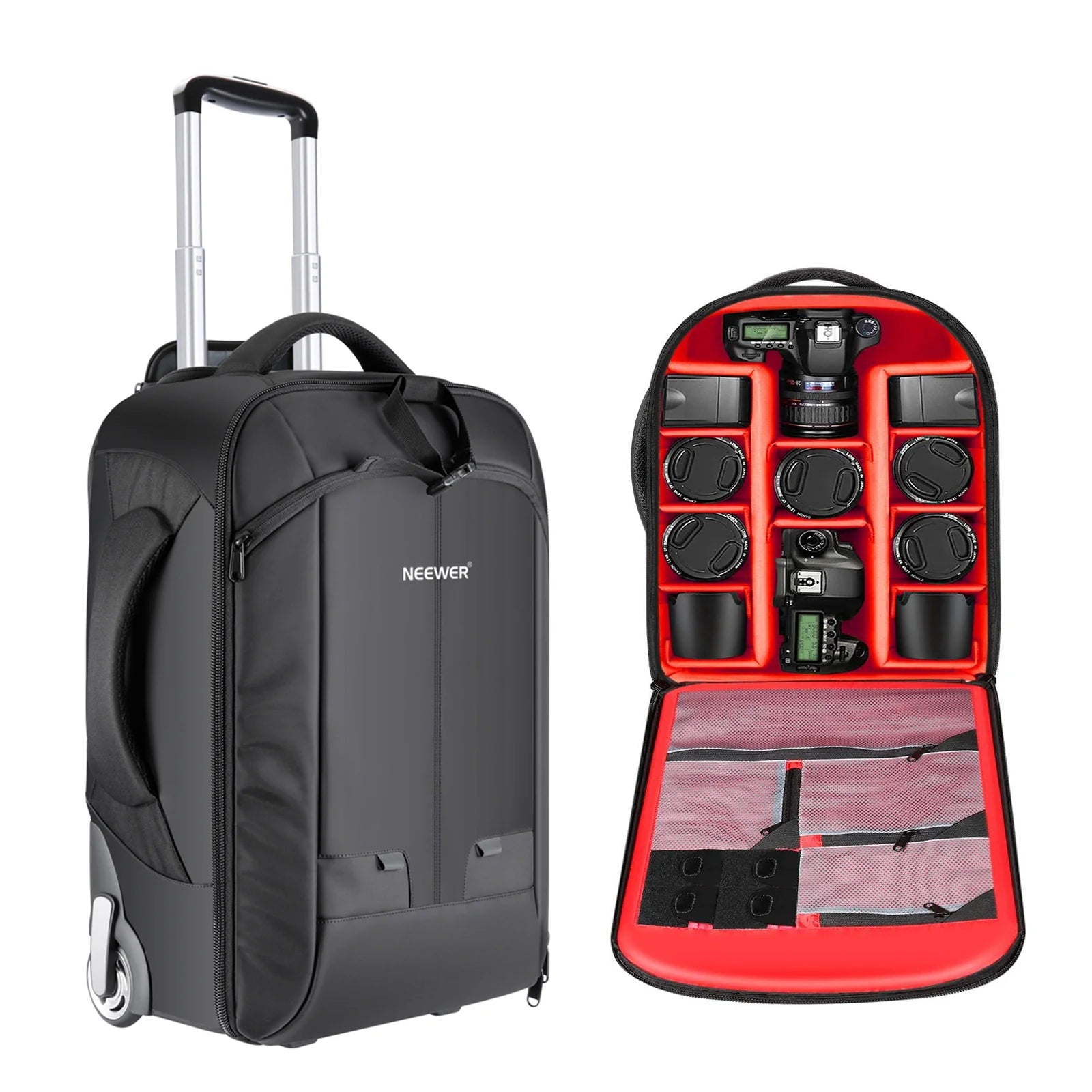 Mochila con Rodos Profesional para Cámara y Video