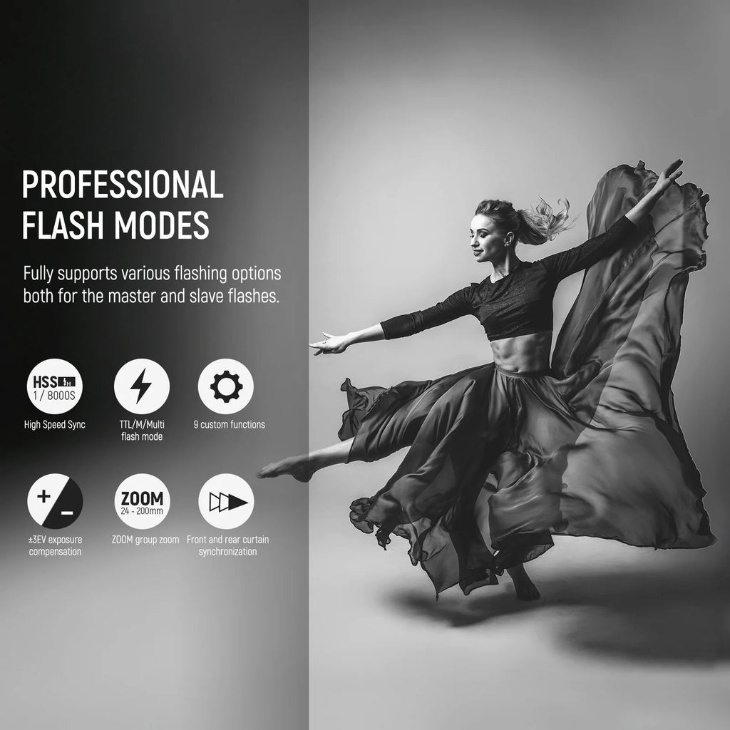 Disparador Inalámbrico TTL NEEWER QPRO 2.4G para Flash