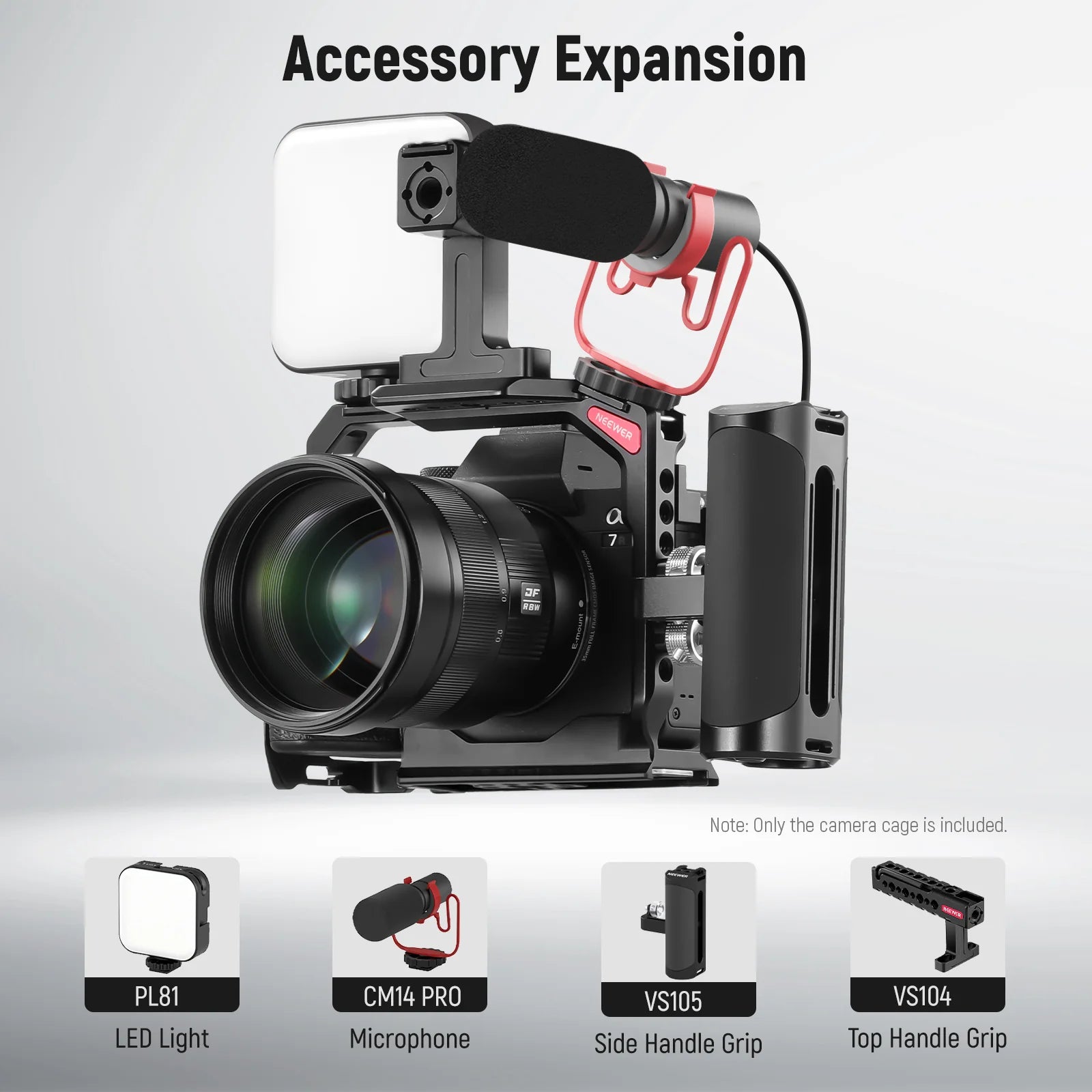 Cage Profesional NEEWER CA004 para Sony A7 IV, A7R IV, A7R V, A7S III y A1