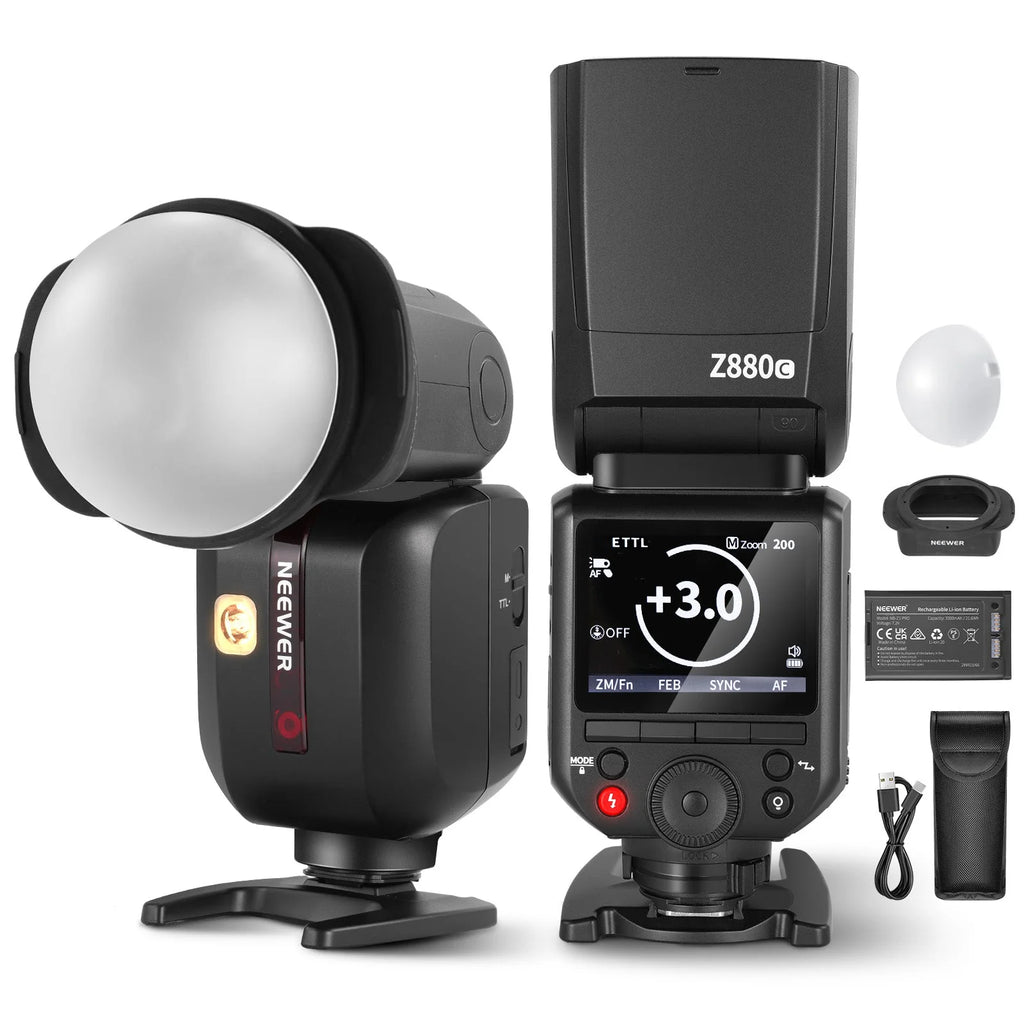 Flash Speedlite NEEWER Z880 TTL 76Ws con Sistema Inalámbrico 2.4G
