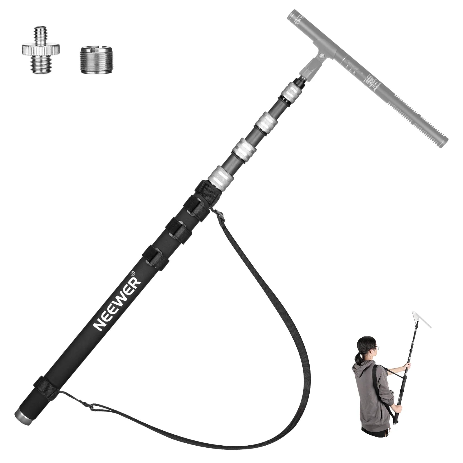 Pértiga de Fibra de Carbono NEEWER MS-300C 3 m