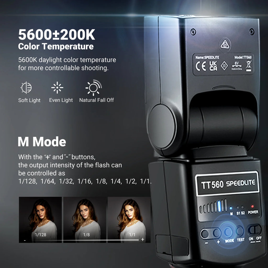 Flash Speedlite Manual NEEWER TT560 para Cámaras DSLR y Mirrorless