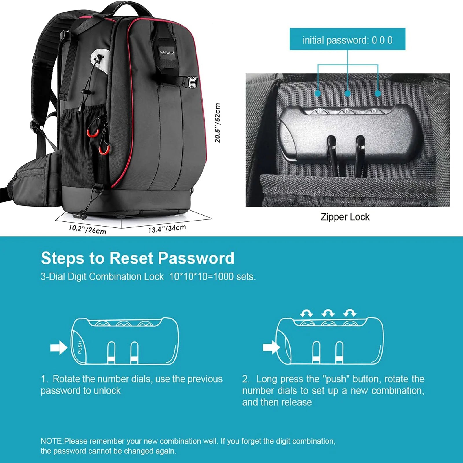 Mochila Profesional para Cámara DSLR y Equipo Fotográfico