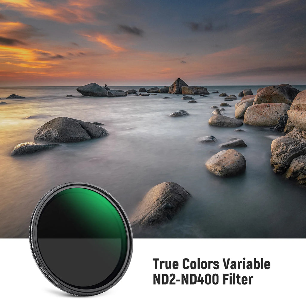 Filtro Variable ND2–ND400 NEEWER True Colors 67 mm