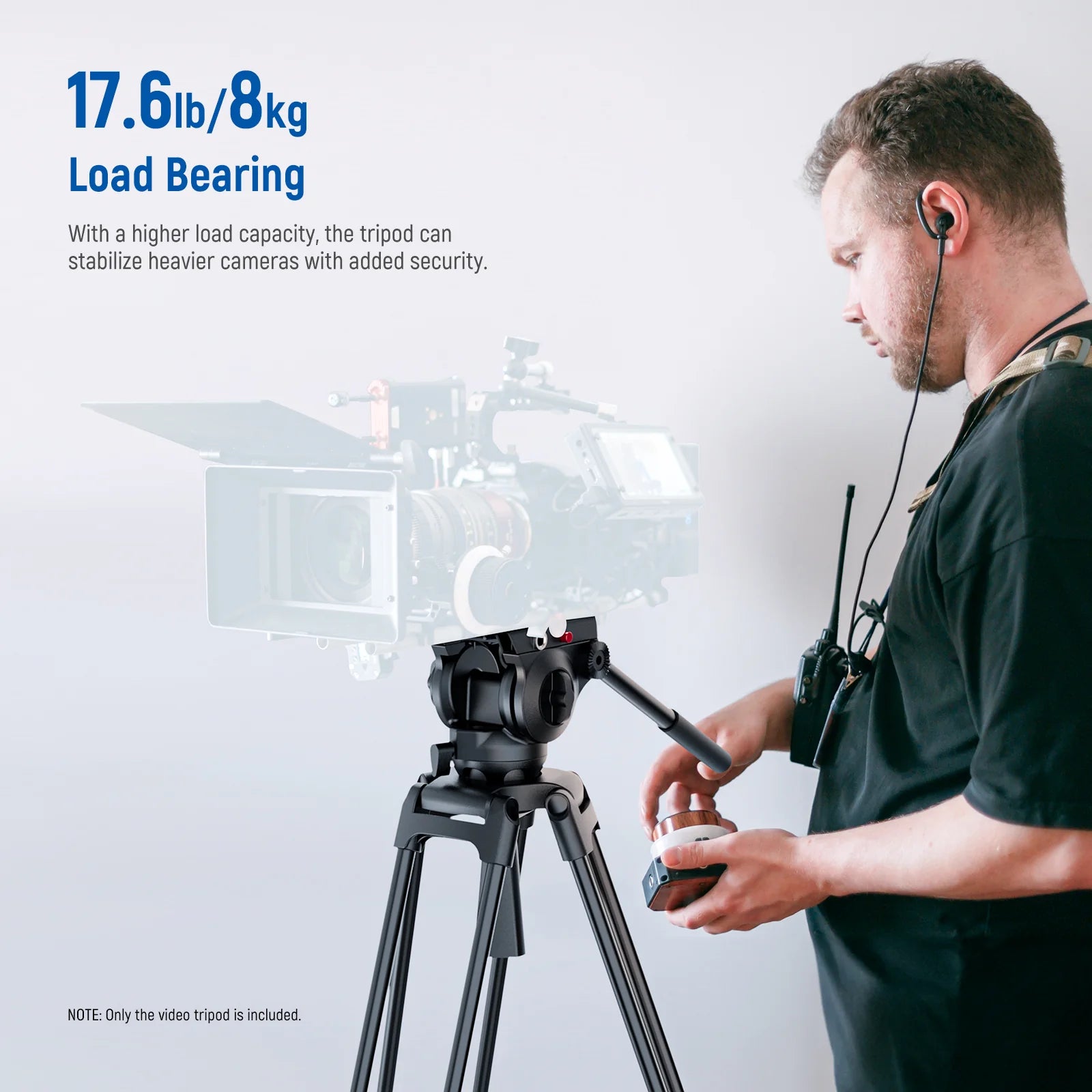 Trípode para Video NEEWER BASICS TP37 74" con Cabezal Fluido