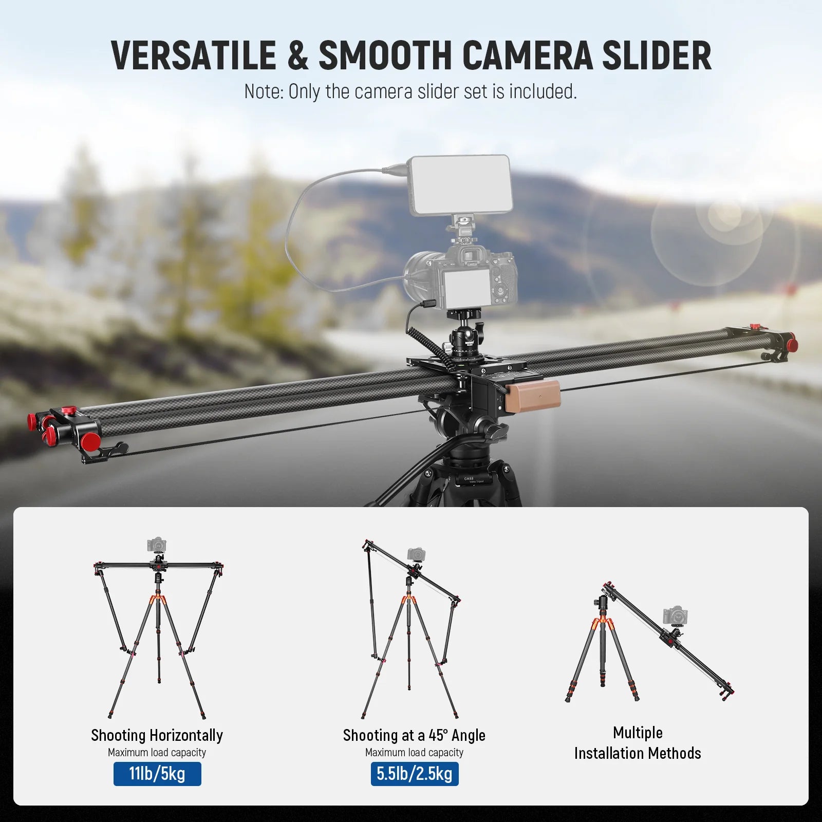 Slider Motorizado NEEWER ER1-120 de 120 cm