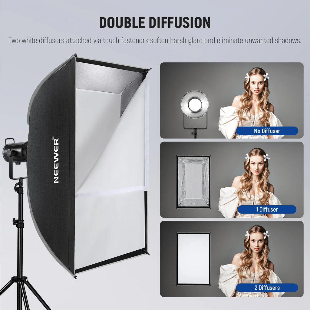 Softbox Rectangular NEEWER 60 x 90 cm con Montura Bowens