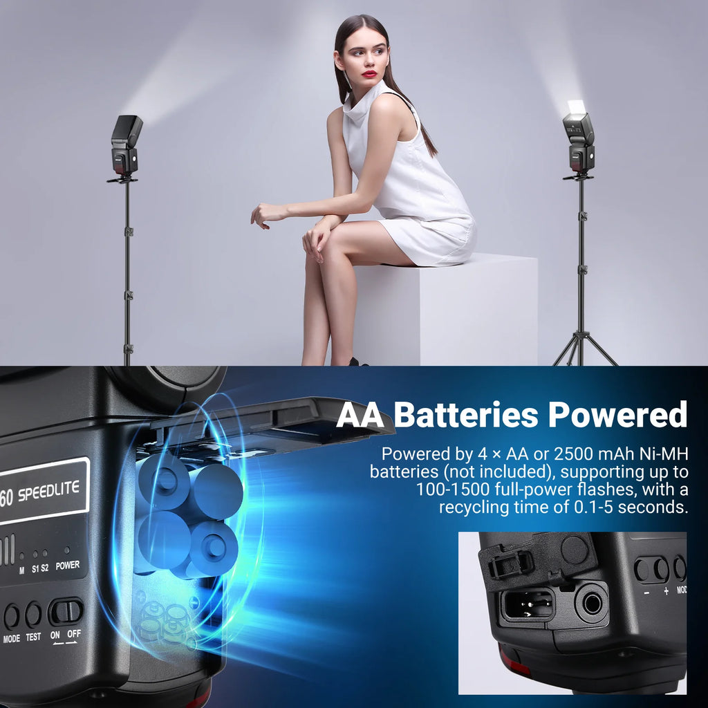 Flash Speedlite Manual NEEWER TT560 para Cámaras DSLR y Mirrorless