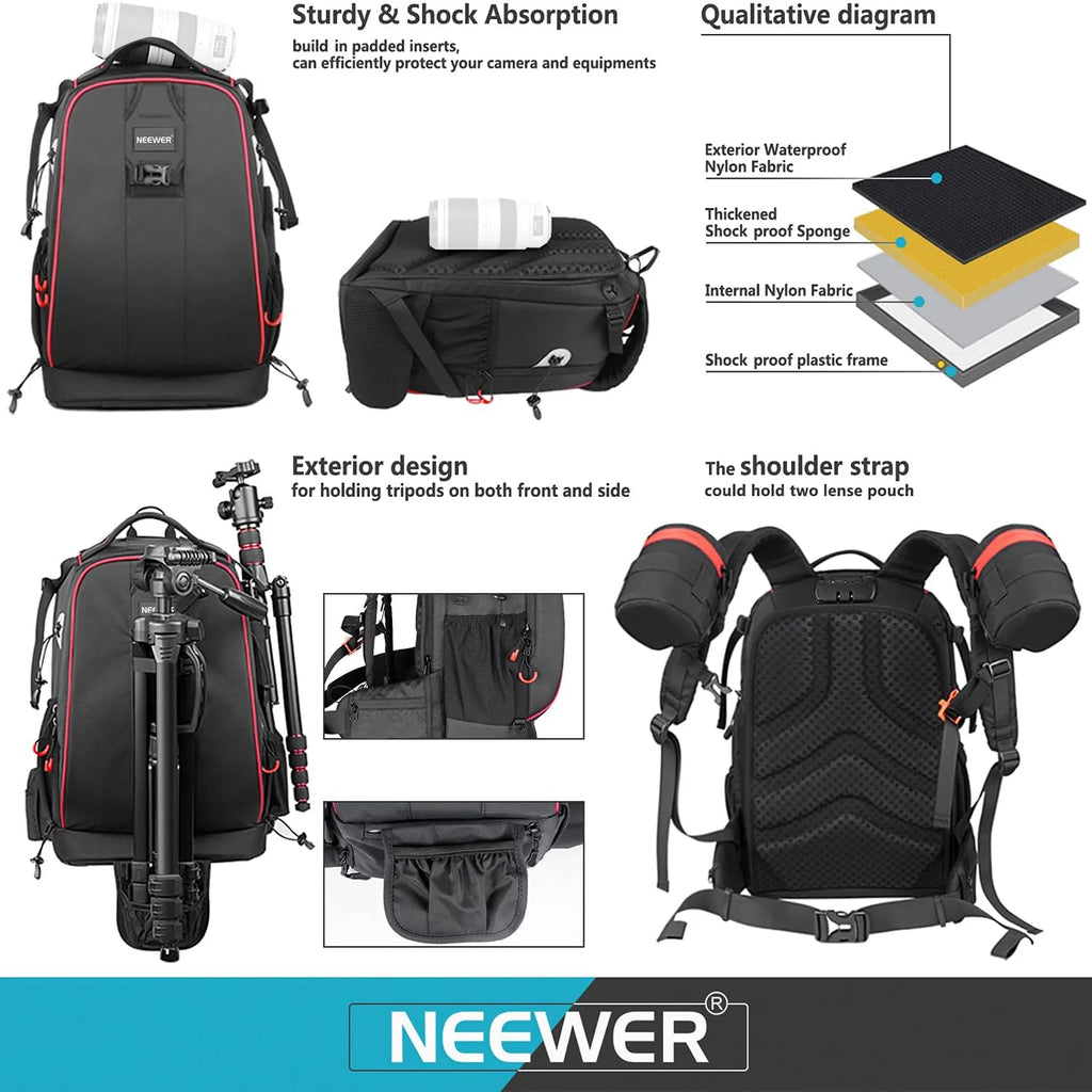Mochila Profesional para Cámara DSLR y Equipo Fotográfico