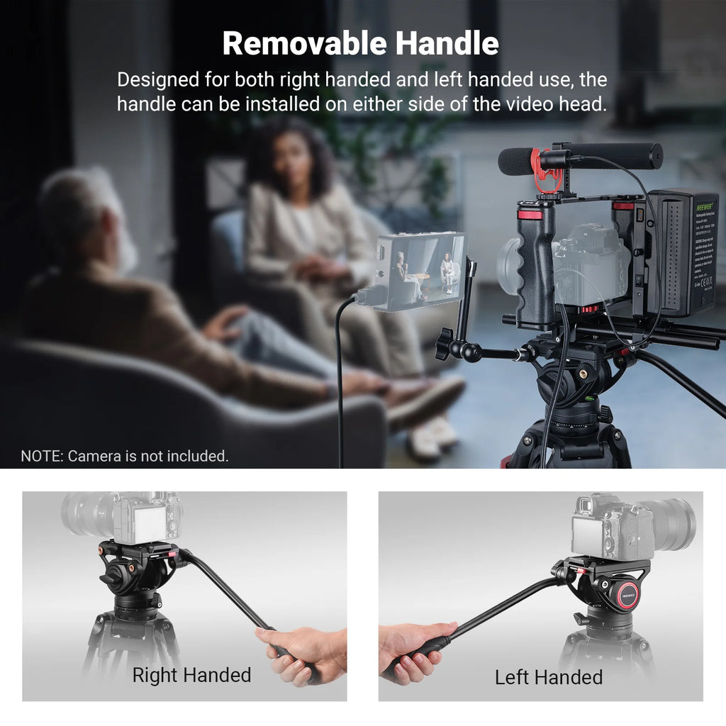 Trípode Profesional para Video NEEWER TP74 74" con Cabezal Fluido