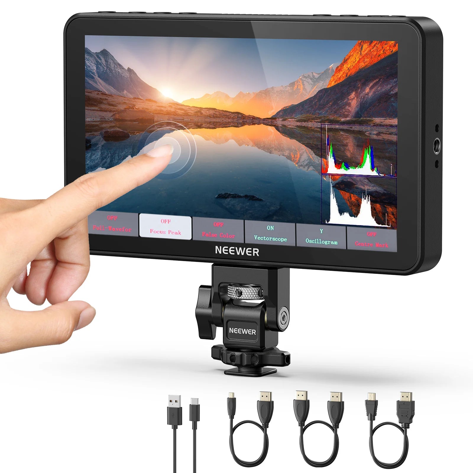 Monitor de Campo NEEWER F700 7" Full HD Touch 2000 Nits