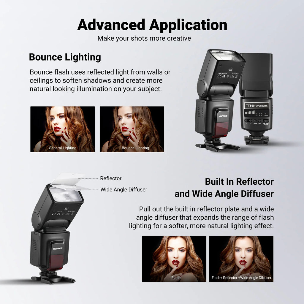 Flash Speedlite Manual NEEWER TT560 para Cámaras DSLR y Mirrorless