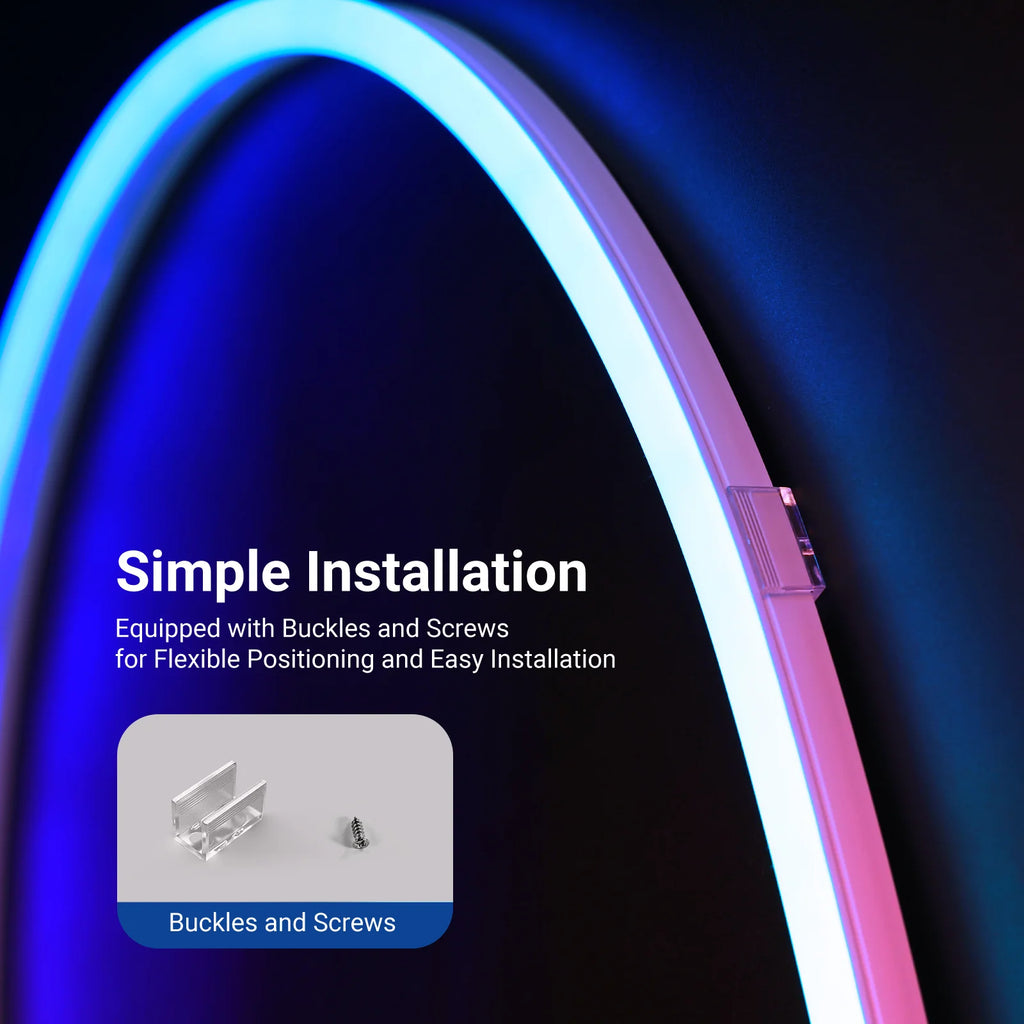 Tira LED RGB de Silicona NEEWER NS02 con Iluminación Lateral