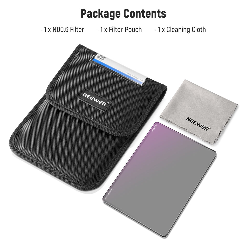 Filtro ND Cuadrado ND1.2 NEEWER 4"x5.65" para Matte Box